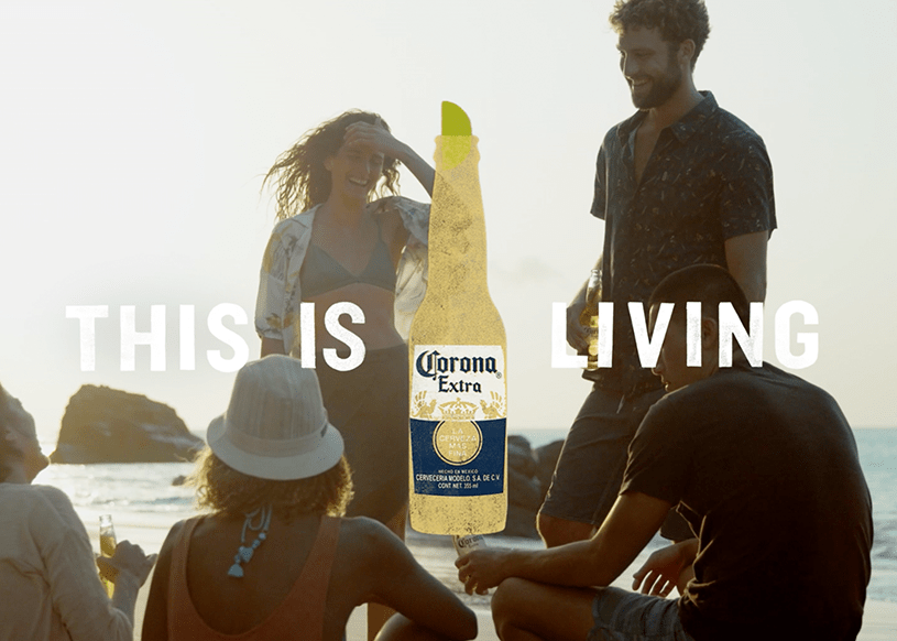 Corona - grafická adaptácia kampaňových vizuálov